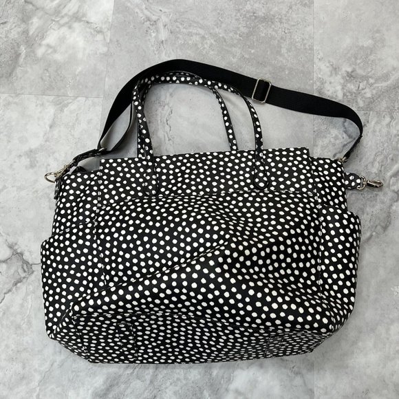 Kate Spade Baby Diaper Bag Black Polka‎ Dot Kaylie Changing Pad Shoulder Strap - Picture 3 of 16